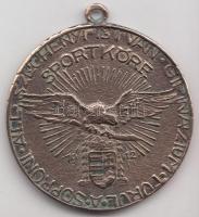 ~1940. "A Soproni Áll. Széchenyi István Gimnázium Turul Sportköre" Cu sportérem (39mm) T:2