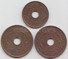 Brit Nyugat-Afrika 1952. 1/2p + 1952-1956. 1p (2x) T:I British West Africa 1952. 1/2 Penny + 1952-1956. 1 Penny (2x) C:UNC