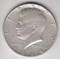 Amerikai Egyesült Államok 1964. 1/2$ Ag "Kennedy" T:2 USA 1964. 1/2 Dollar Ag "Kennedy" C:XF