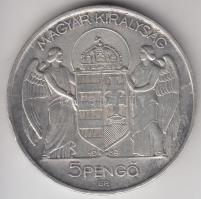 1939. 5P Ag "Horthy-balra" T:2-ph