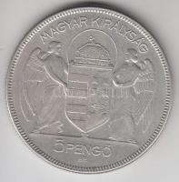 1930. 5P Ag "Horthy-jobbra" T:3