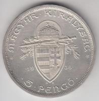 1938. 5P Ag "Szent István" T:2