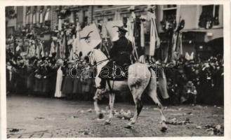 Kassa, bevonulás / entry of the Hungarian troops, Horthy, Vissza So. Stpl