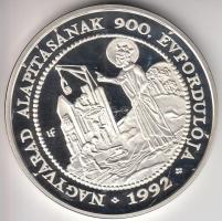 Lebó Ferenc (1960-) 1992 "Szt. László Emlékérem" Ag emlékérem (31.1g/0.925/42,5mm) T:PP Dísztokban, tanúsítvánnyal, csak 3000db!