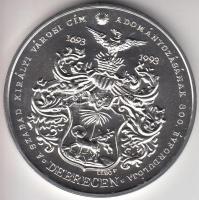 Lebó Ferenc (1960-) 1993. "Debrecen Szabad Királyi Város Emlékérem" Ag emlékérem (31.1g/0....