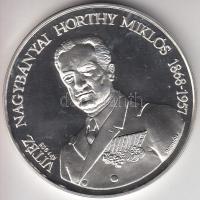 Bognár György (1944-) 1993. "Vitéz Nagybányai Horthy Miklós / Itthon hazai földben" Ag emlékérem (31,1g/0.925/42,5mm) T:PP Dísztokban tanúsítvánnyal