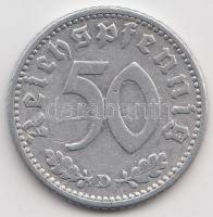 Német 3. Birodalom 1939D 50pf Al T:2
German Third Reich 1939D 50 Reichspfennig Al C:XF
