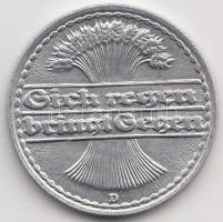 Német Birodalom / Weimari Köztársaság 1922D 50Pf T:1-
Germany / Weimar Republic 1922D 50Pfennig T:AU