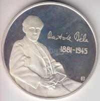 Fülöp Zoltán (1951-) 1981. "Bartók Béla / A Kékszakállú Herceg vára" Ag (0.925) emlékérem (37mm/20g) ÁPV plasztiktokban, tanúsítvánnyal T:PP Csak 3000db!