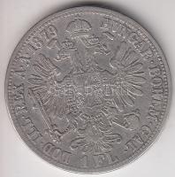 Ausztria 1879. 1Fl Ag "Ferenc József" T:2- Austria 1879. 1 Florin Ag "Franz Joseph" C:VF