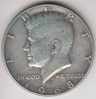 Amerikai Egyesült Államok 1968D. 1/2$ Ag "Kennedy" T:2-
USA 1968D. 1/2 Dollar Ag "Ken...