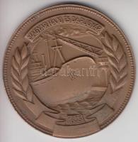 DN "Magyar Hajó és Darugyár 1835" Br egyoldalas emlékérem (60mm) T:2