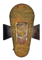 1940. Nemzetvédelmi Kereszt miniatűr gomblyukjelvény T:2
1940. National Defense Cross miniature butt...