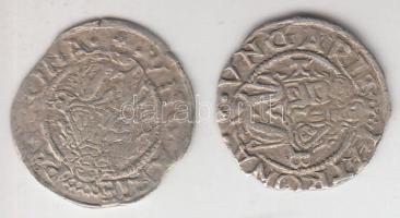 1557/58K-B Denár Ag "I. Ferdinánd" (2x) T:2 Huszár 935., Unger II 745.a