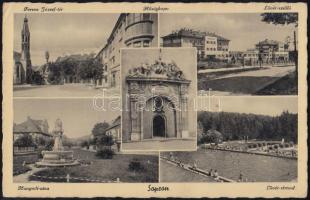 Sopron Lövér Szálló és strand, Hunyadi utca, Ferenc József tér, Hűségkapu (EB)