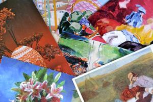 kb. 500 db modern képeslap: magyar és külföldi városképek, motívumlapok / 500 modern postcards: Hungarain and foreign cityscapes, motive cards