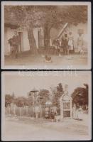 2 db régi, magyar fotólap / 2 Hungarian photo postcards