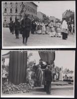 Budapest Szent István év 1938, körmenet a Szent Jobbal - 2 db fotólap