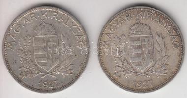 1927. 1P Ag (2x) T:2-