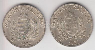 1937/38. 1P Ag (2x) T:2