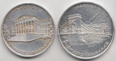 1956. 10Ft Ag + 20Ft Ag "10 éves a Forint" T:2