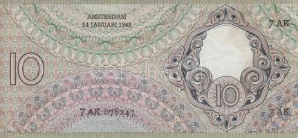 Hollandia 1943. 10G T:II
Netherlands 1943. 10 Gulden C:XF