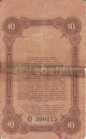 Oroszország / Odessza 1917. 10R T:IV ragasztott
Russia / Odessa 1917. 10 Rubles C:G sticked