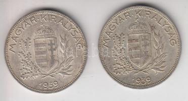 1939. 1P Ag (2x) T:2