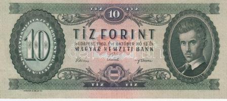 1962. 10Ft (2x) sorszámkövető + 1975. 20Ft + 1986. 50Ft + 1975. 100Ft T:I-,II,II-