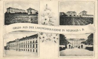 Jindrichuv Hradec Landwehrkaserne / barracks, floral