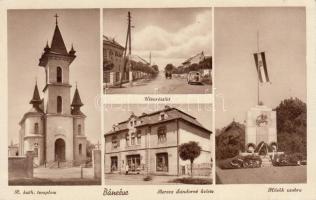 Bánréve, Berecz Sándorné üzlete, hősök szobra