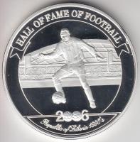 Uganda 2006. 2000Sh Ag "A labdarúgás halhatatlanjainak csarnoka - Libéria 1990-es évek / Kevin ...