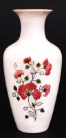 Zsolnay virág mintás váza, jelzett, kézzel festett, hibátlan, m:16 cm /Zsolnay porcelain vase