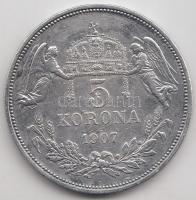 1907. 5K Ag "Ferenc József" T:2-