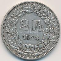 Svájc 1944. 2Fr Ag T:2- Switzerland 1944. 2 Francs Ag C:VF