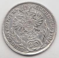 Ausztria 1768. 20Kr Ag "Mária Terézia" T:2- Austria 1768. 20 Kreuzer Ag "Maria Theresia" C:VF