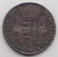 1763. Rézdénár "Mária Terézia" (zárt korona) T:2-