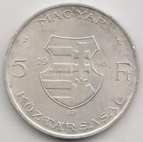 1946. 5Ft Ag "vastag Kossuth" T:2 ph.