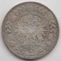 Ausztria 1900. 5K Ag T:3 Austria 1900. 5 Corona Ag C:F