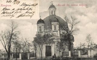 Komárom Kossuth tér, katona templom / square, church (EK)