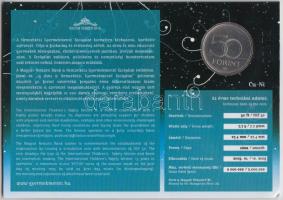 2005. 50Ft "Nemzetközi Gyermekmentő Szolgálat" elsőnapi veret sorszámozott emléklapon T:BU