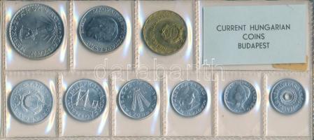 1974. 2f-10Ft 9db klf érmés forgalmi sor fóliatokban T:1