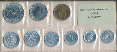 1975. 2f-10Ft 9db klf érmés forgalmi sor fóliatokban T:1