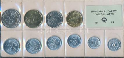 1983. 2f-20Ft 10db klf érmés forgalmi sor fóliatokban T:1