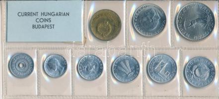 1973. 2f-10Ft 9db klf érmés forgalmi sor fóliatokban T:1