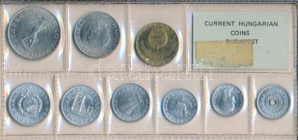 1982. 2f-10Ft 9db klf érmés forgalmi sor fóliatokban T:1