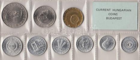 1981. 2f-10Ft 9db klf érmés forgalmi sor fóliatokban T:1