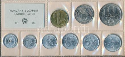 1979. 2f-10Ft 9db klf érmés forgalmi sor fóliatokban T:1