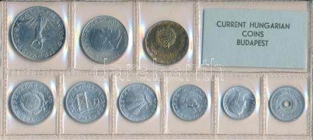 1977. 2f-10Ft 9db klf érmés forgalmi sor fóliatokban T:1