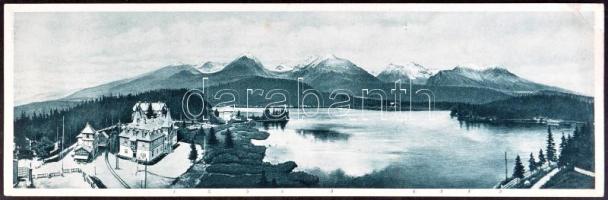 Tátra Csorba-tó, hajtatlan panorámalap / unfolded panoramacard (EK)